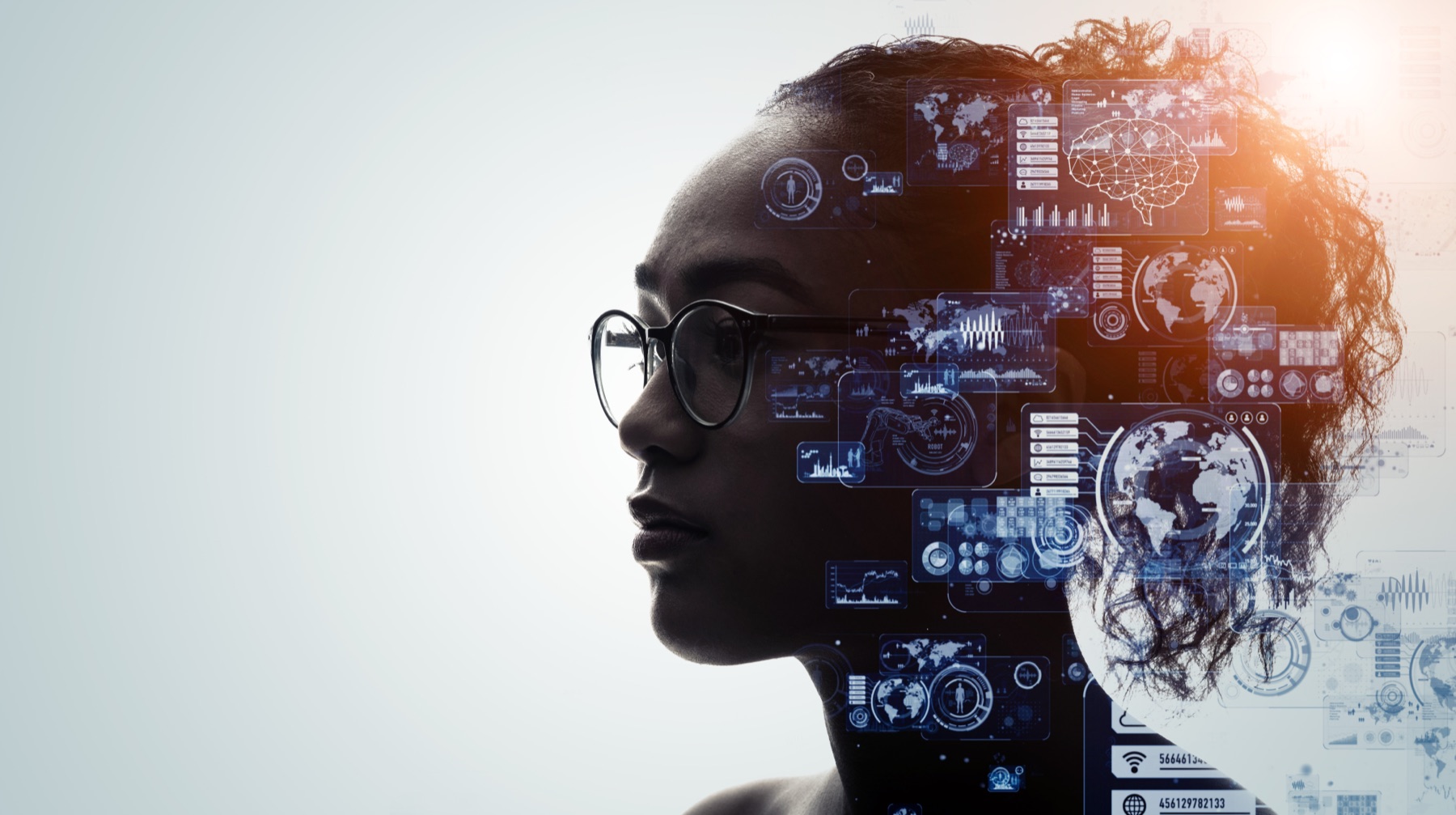 AI technology profile illustration